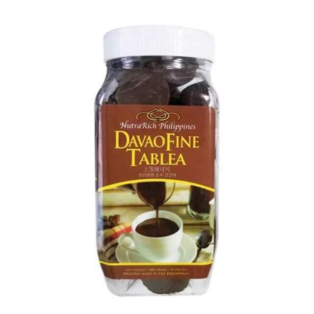 Davao Fine Tablea Dark Chocolate 288g easy/quick melt cocoa. 