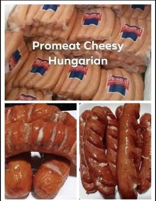 Promeat Hungarian sausage cheese and Spicy 9pcs/pack
