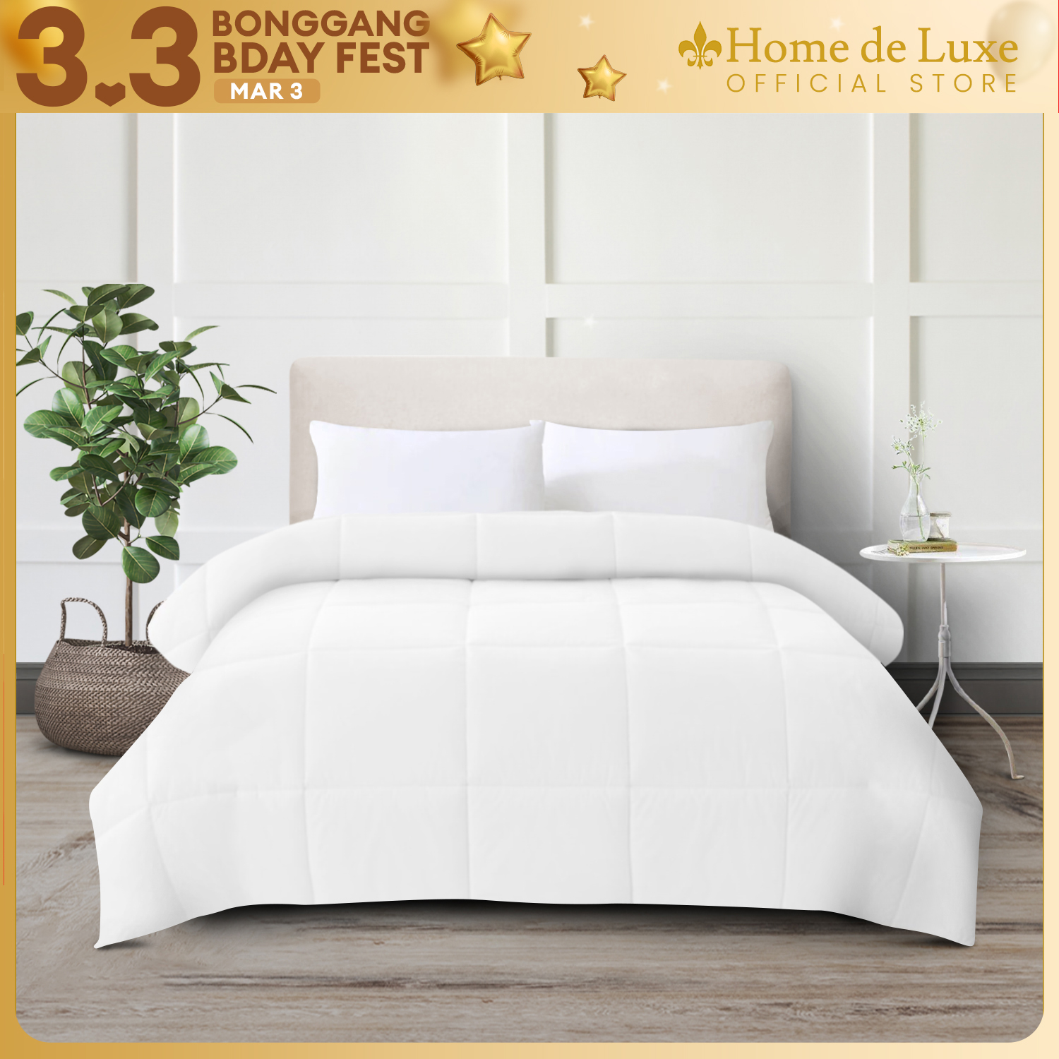 Home de Luxe  Deluxe Comforter Blanket - Plain