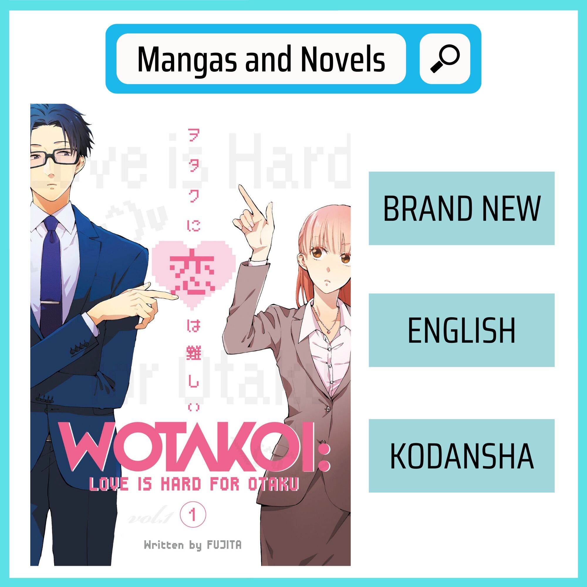 Wotakoi Love Is Hard for Otaku Manga Volume 1