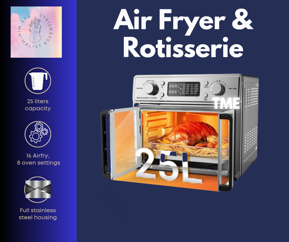 Multi Air Fryer with Rotisserie, Baumann Living