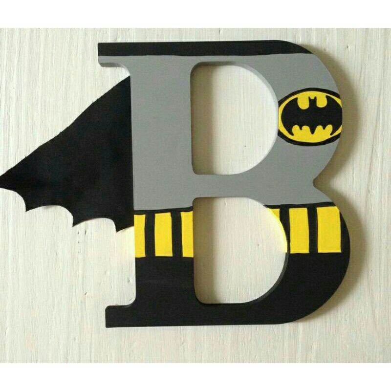 Batman theme 6 inches letter standee customized painted | Lazada PH