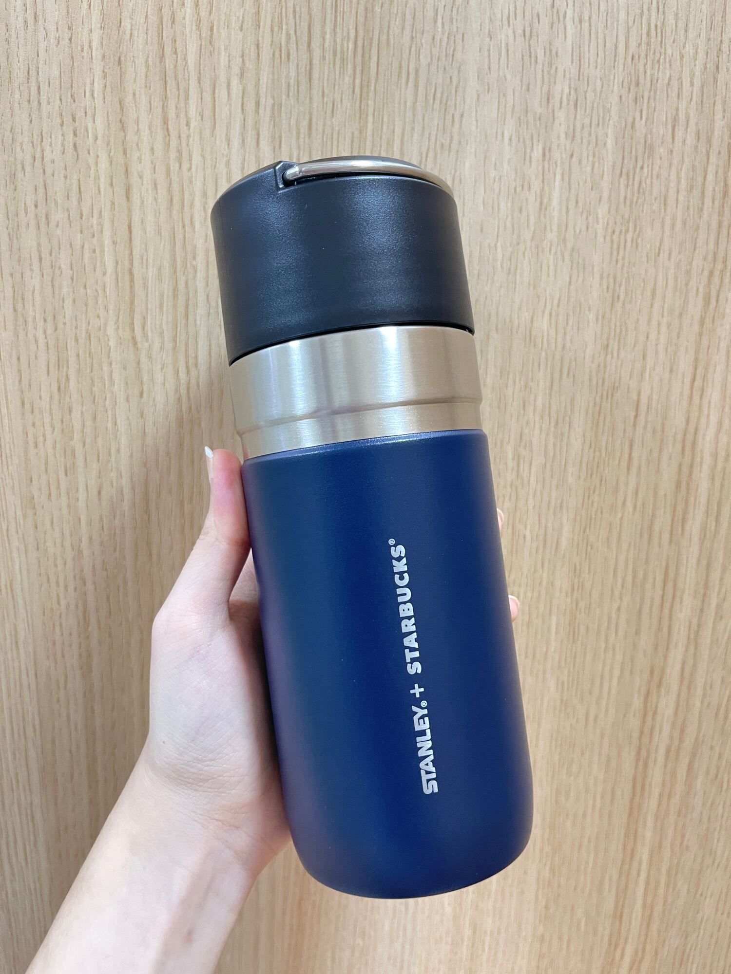 Starbucks x Stanley Navy Blue Stainless Handle 500 ml authentic Lazada PH