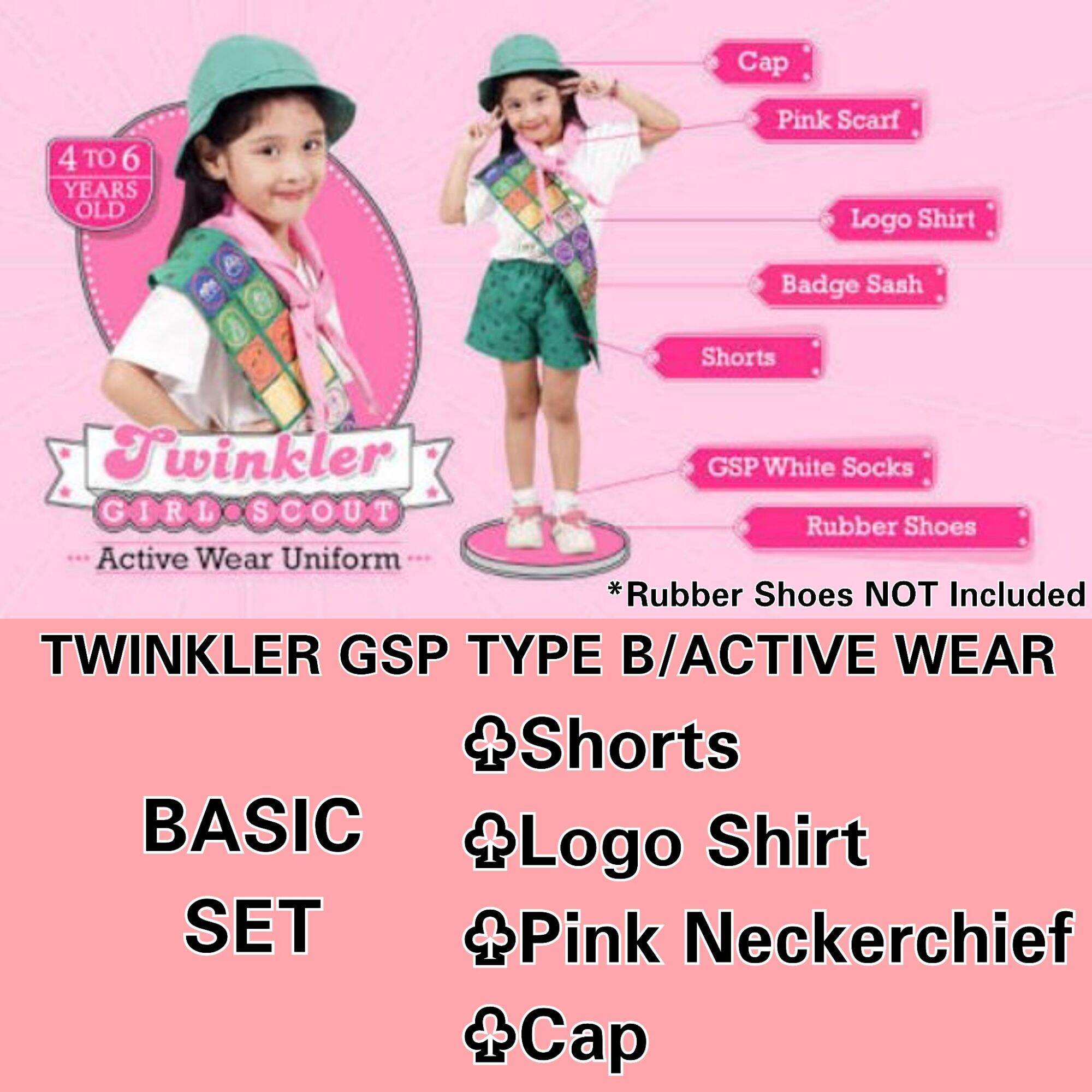 Twinkler Scout Active Wear/Kinder Girl Scout/GSP Pink/PreSchoolers