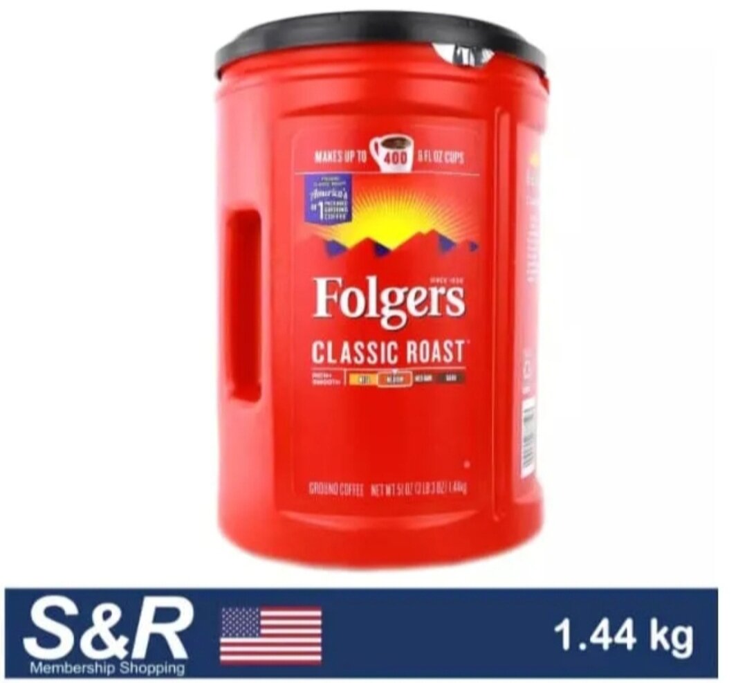 FOLGERS Classic Roast Medium Ground Coffee 1.23kg Lazada PH