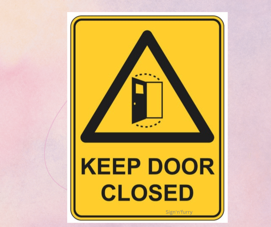 Keep Door Closed Signage Lazada PH