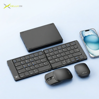 Delux | Colorful Foldable AI Silent Bluetooth Mouse