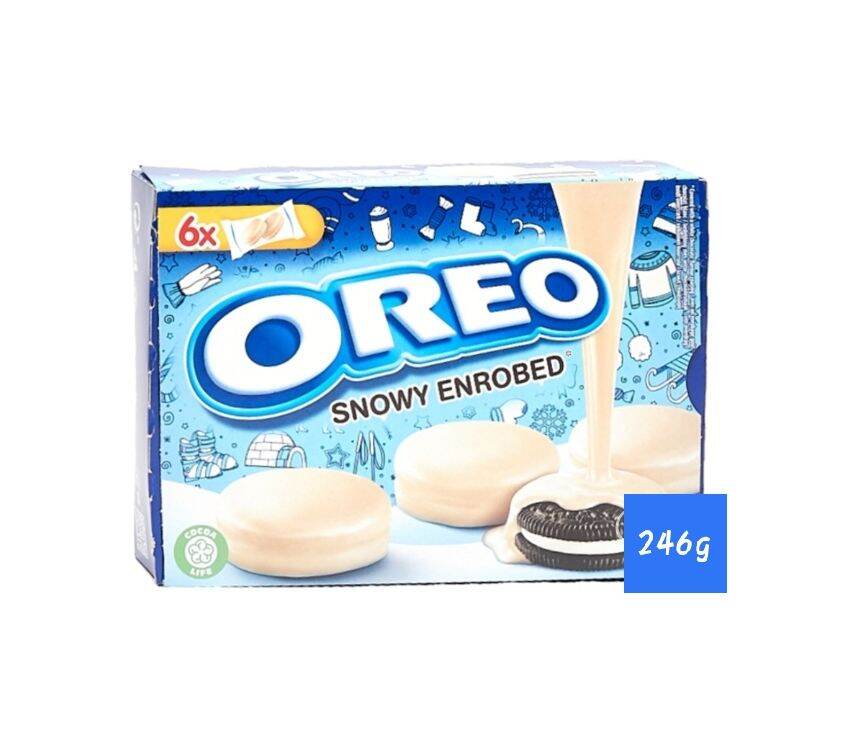 Oreo Snowy Enrobed White Chocolate Covered Biscuits -246g | Lazada PH