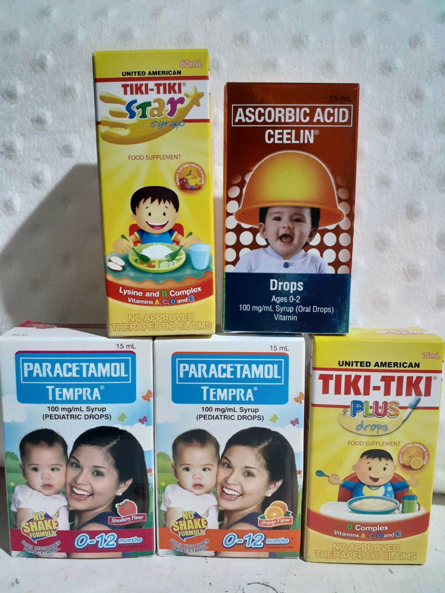 Assorted Tiki tiki Vitamins and Paracetamol for babies | Lazada PH