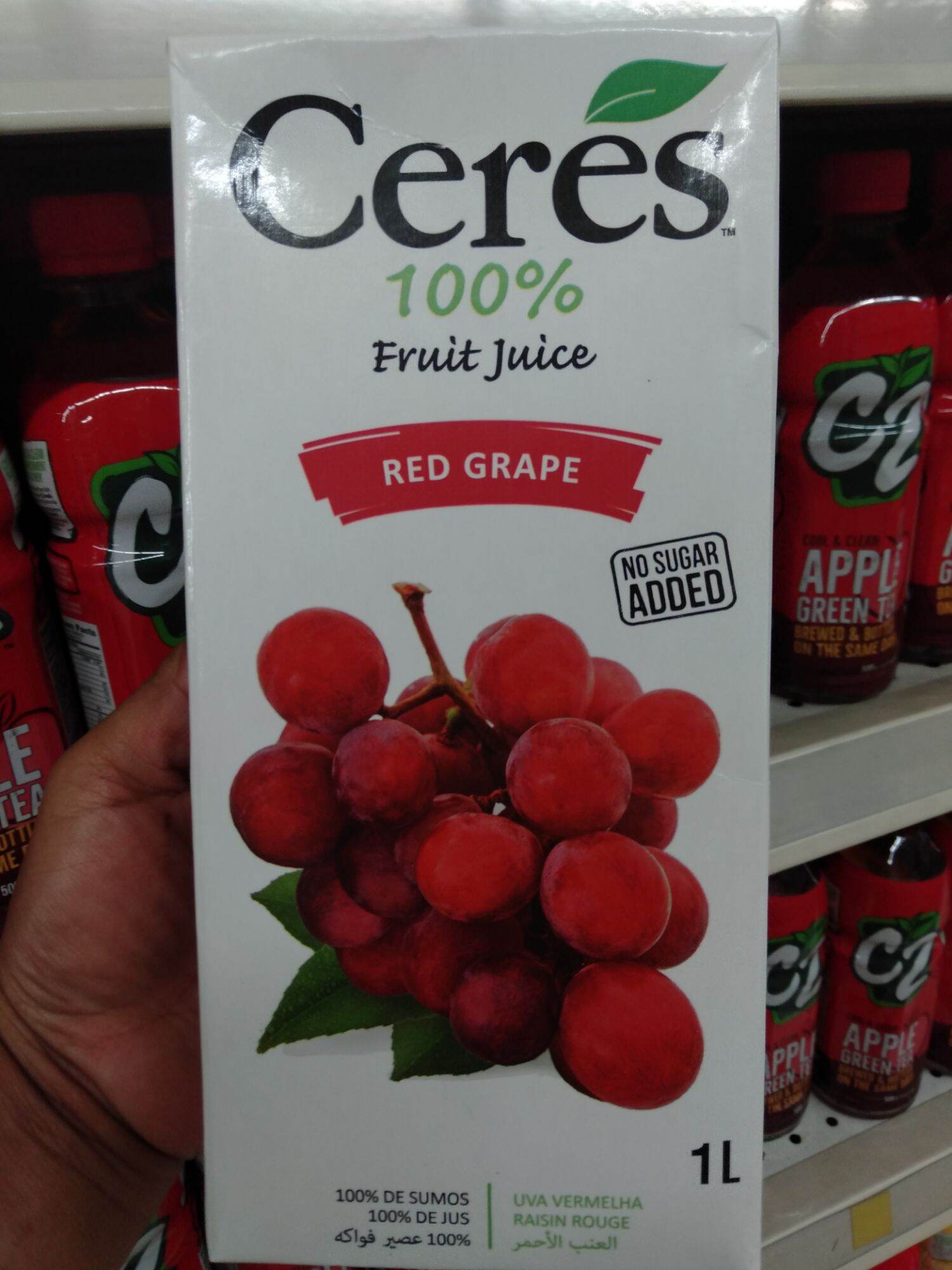 Ceres 100 Fruit Juice Red Grape (1Liter) No Sugar Added Lazada PH