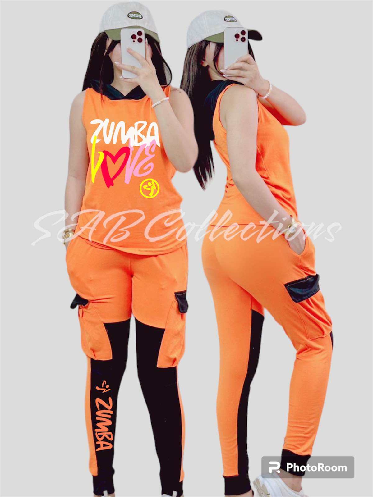 ZUMBA OUTFIT HODDIE TERNO CARGO PANTS COTTON