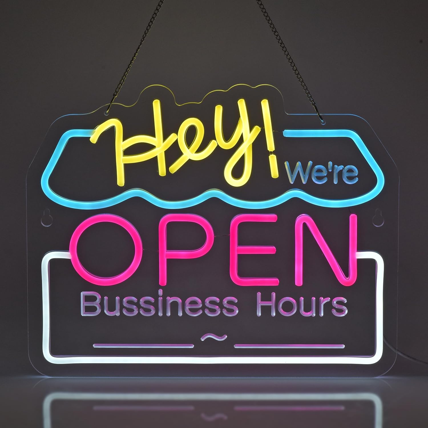 Open Neon Signs Bright LED Neon Light sign Advertisement Board Display Sign Walls Window Door Bar Shop Coffee Salon Store