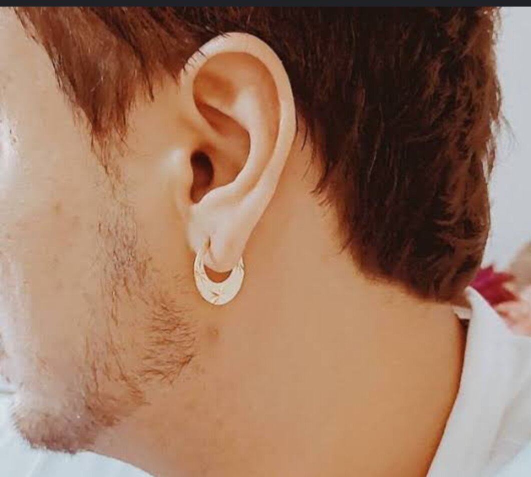 Punjabi hot sale earrings men