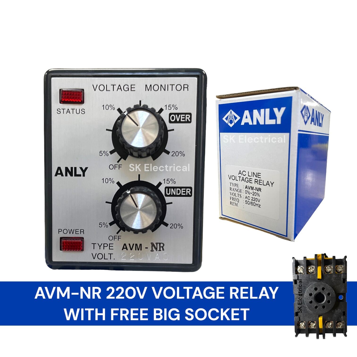 ANLY AVMNR 220V VOLTAGE MONITOR SK Lazada PH