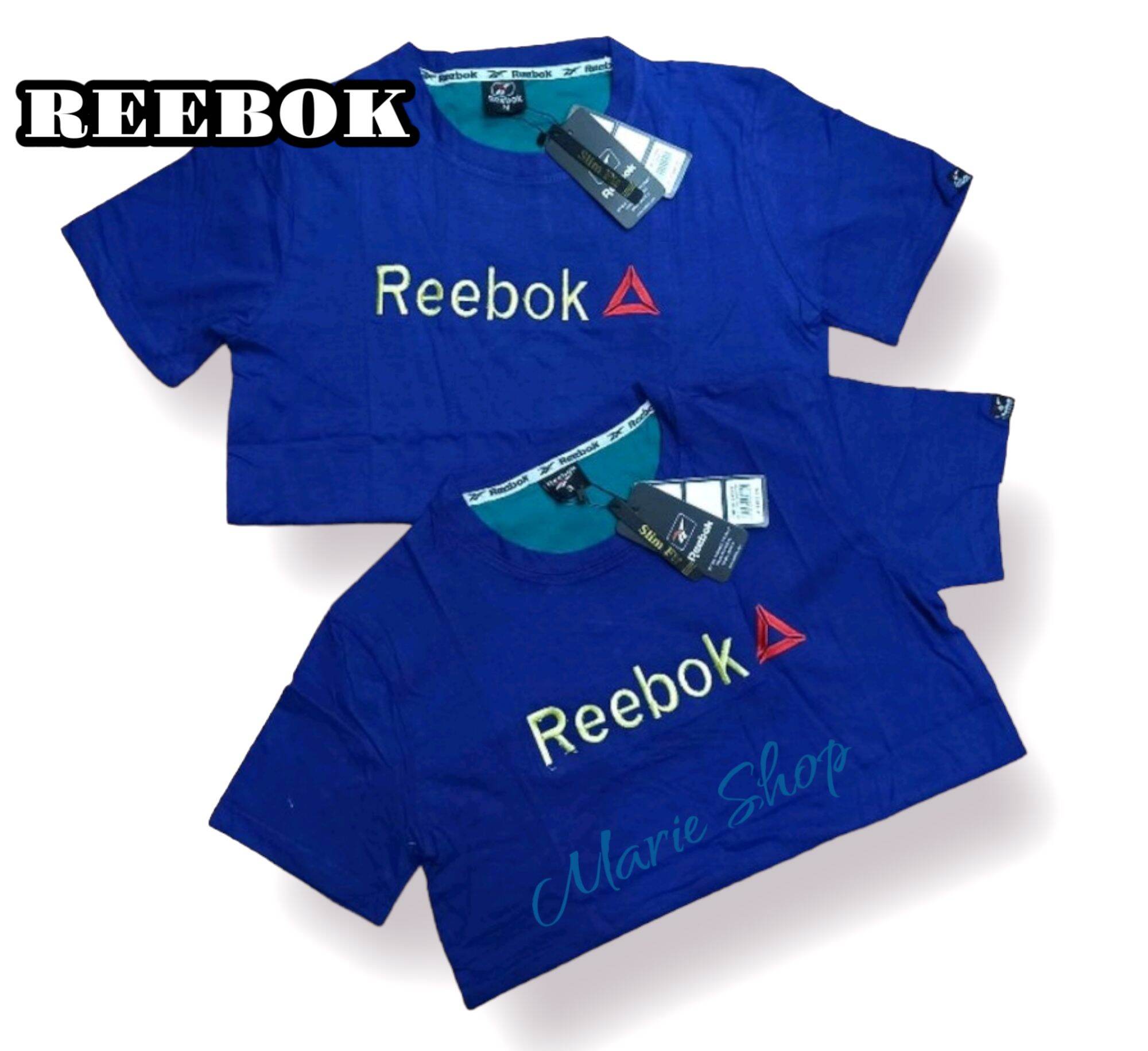 Reebok Men's Shirt - Blue - L