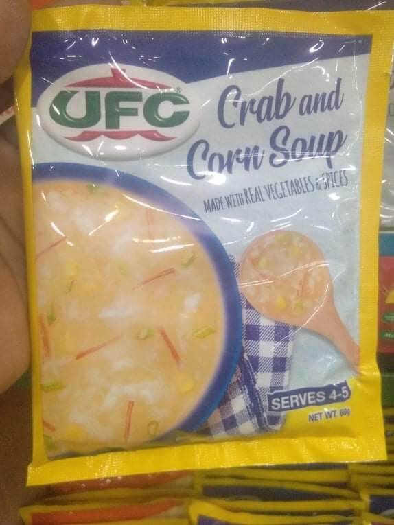 UFC CRAB AND CORN SOUP MIX, MADE WITH REAL VEGETABLES AND SPICES, 60g