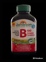 Jamieson Vitamin B Complex B100 Ultra Strength Timed Release 240 Caplets Expiry 06/2027
