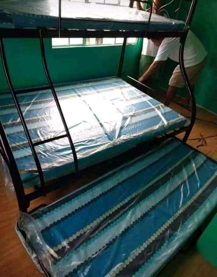 DOUBLE DECK DOUBLE SIZE 48x75 WITH PULL OUT 30x75 SET NG URATEX FOAM