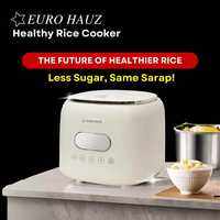 EuroHauz Healthy Rice Cooker + free set knife