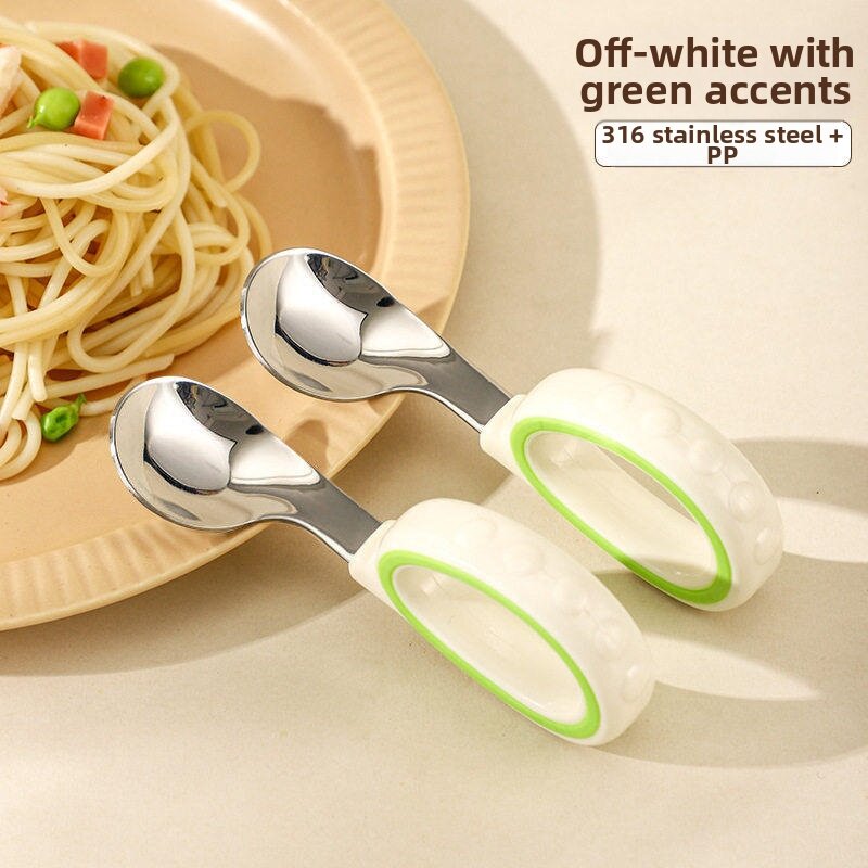Baby Feeding Learning Spoon Set Fork Portable