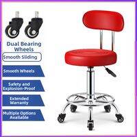 OUSHIDUN | Adjustable Mobile Rotating Rolling Stool