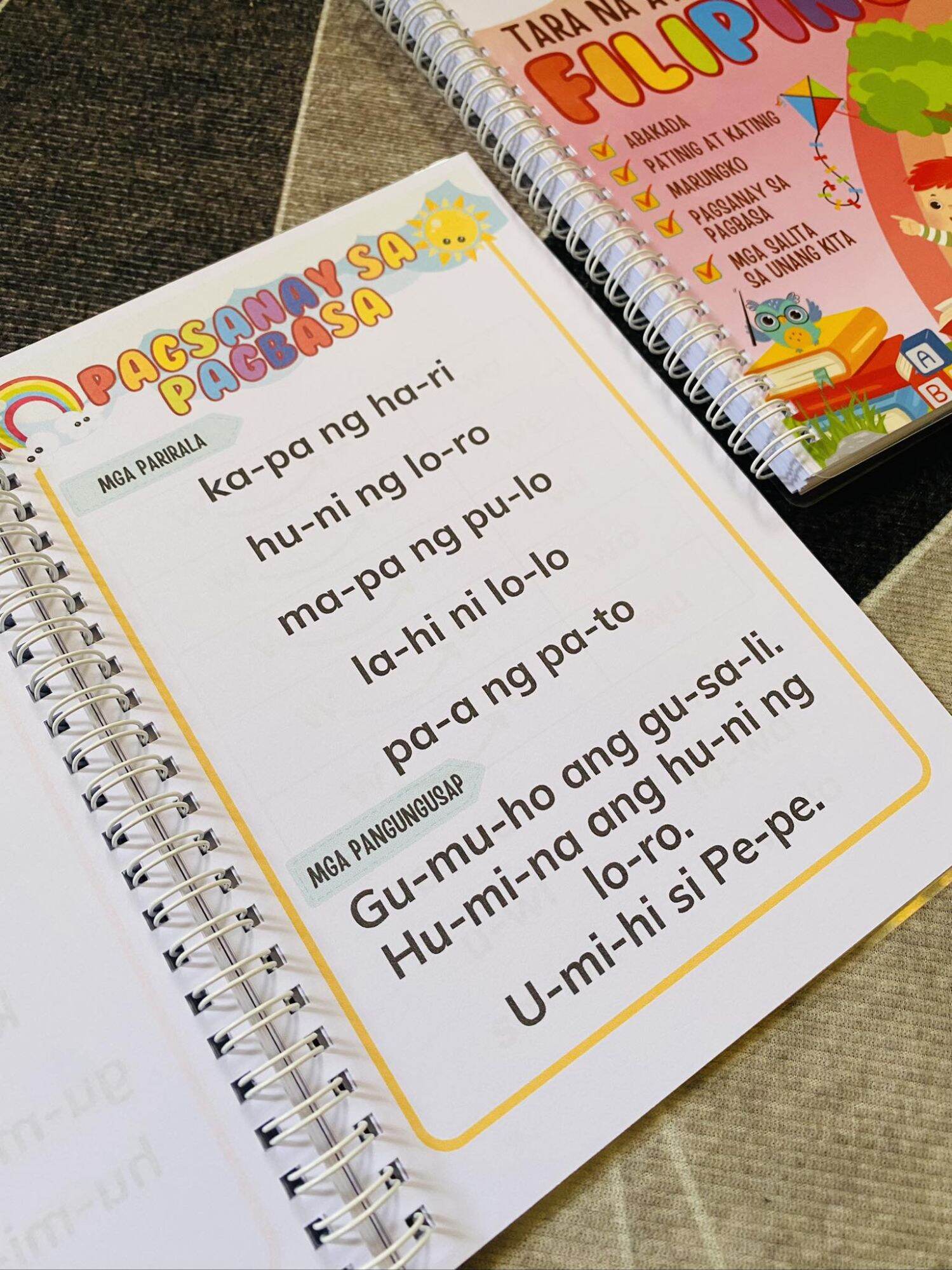 Tara na at Magbasa Filipino Reading Book (Marungko, Abakada, etc.). 