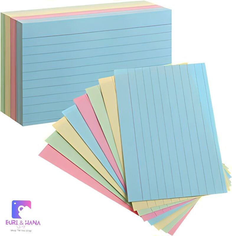 COLORED INDEX CARD 4X6/100PCS Assorted Color Index Card 100's High
