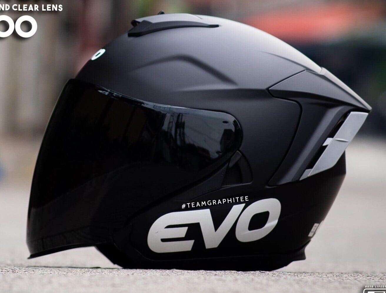 evo half face helmet price