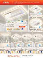 Smile | Bladeless Smart Ceiling Fan Light Modern Minimalist
