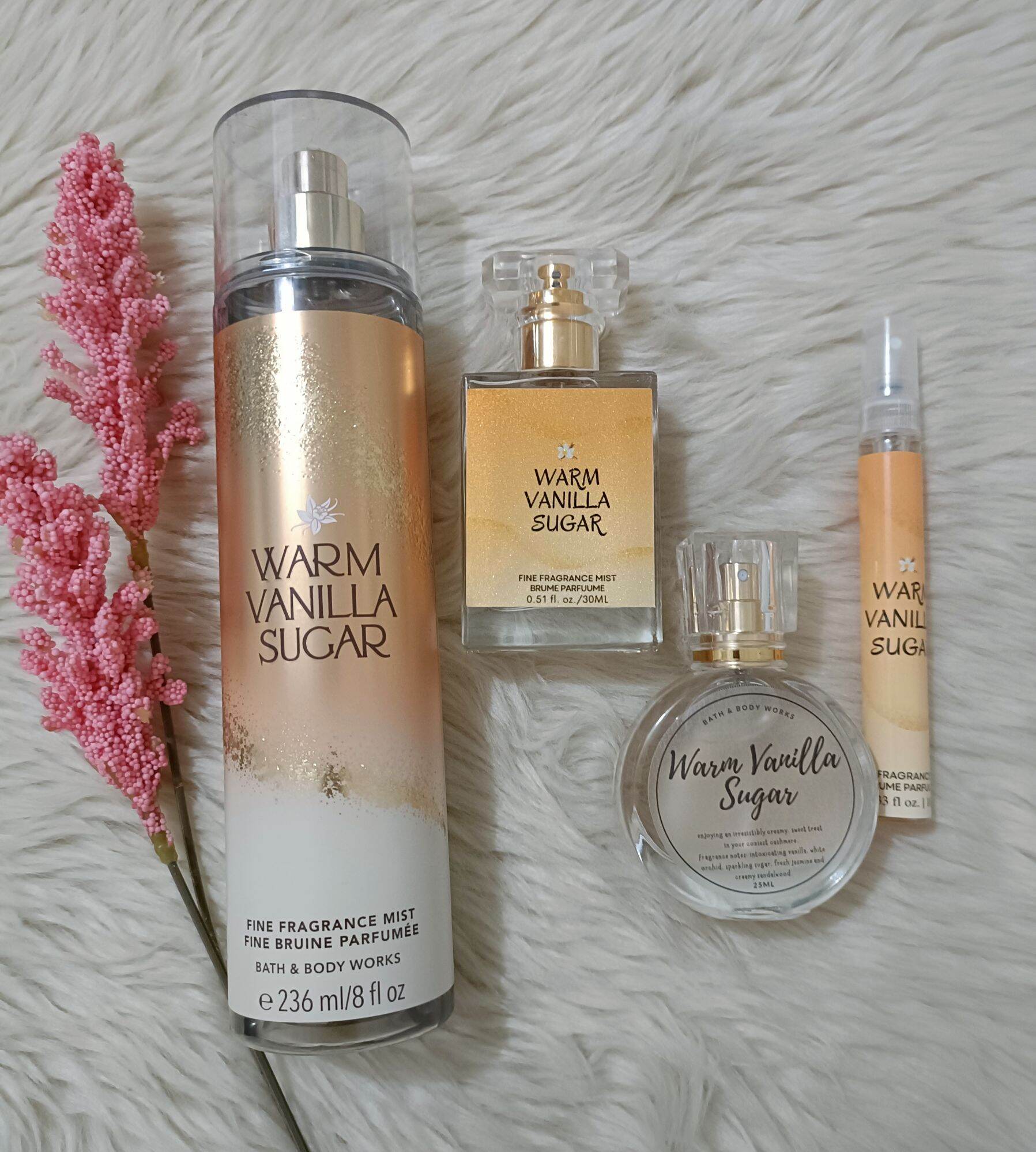 Warm Vanilla Sugar Fragrance Mist by Bath Body Works in Various Sizes  Sold Separately