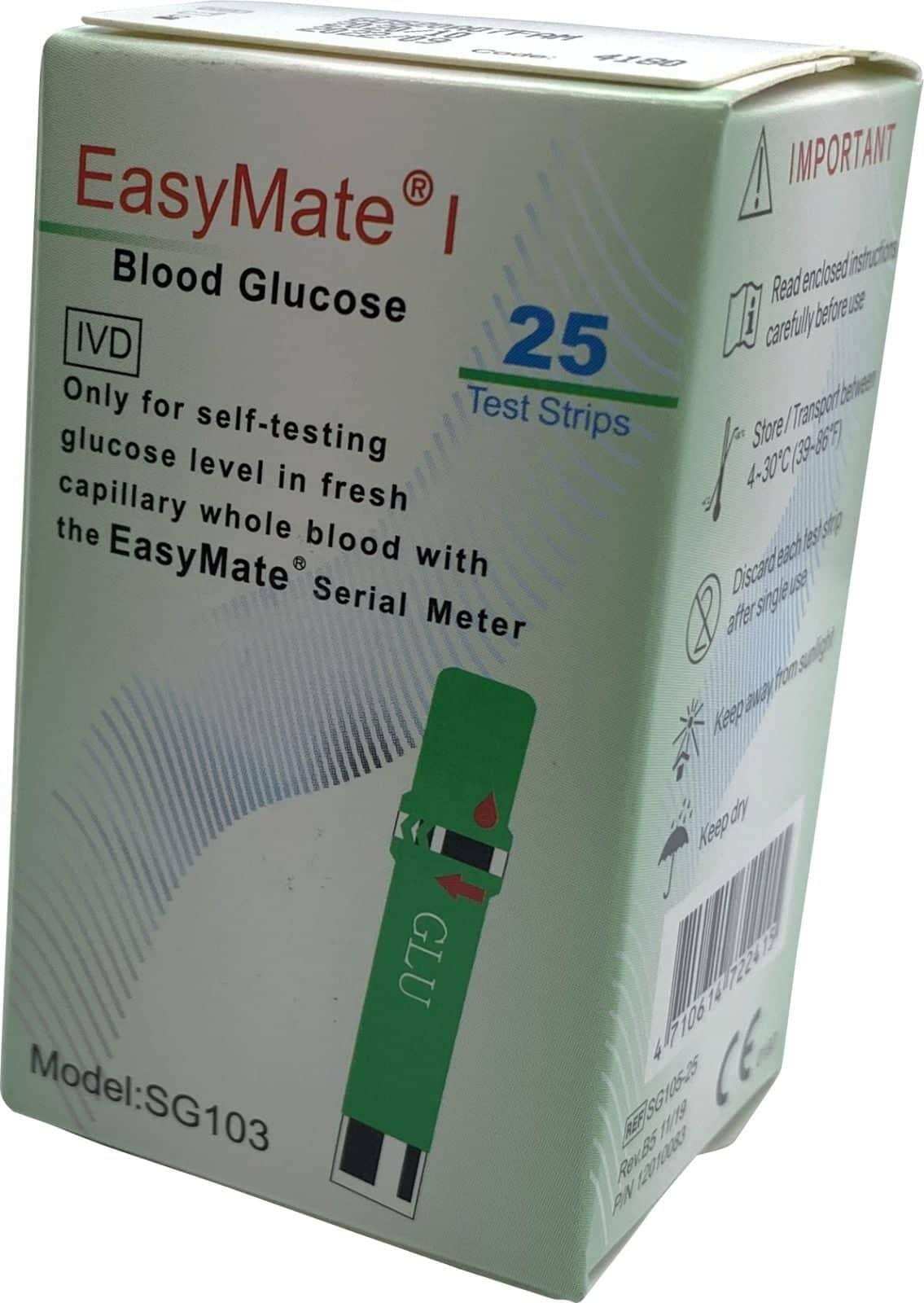 easymate glucose test strips