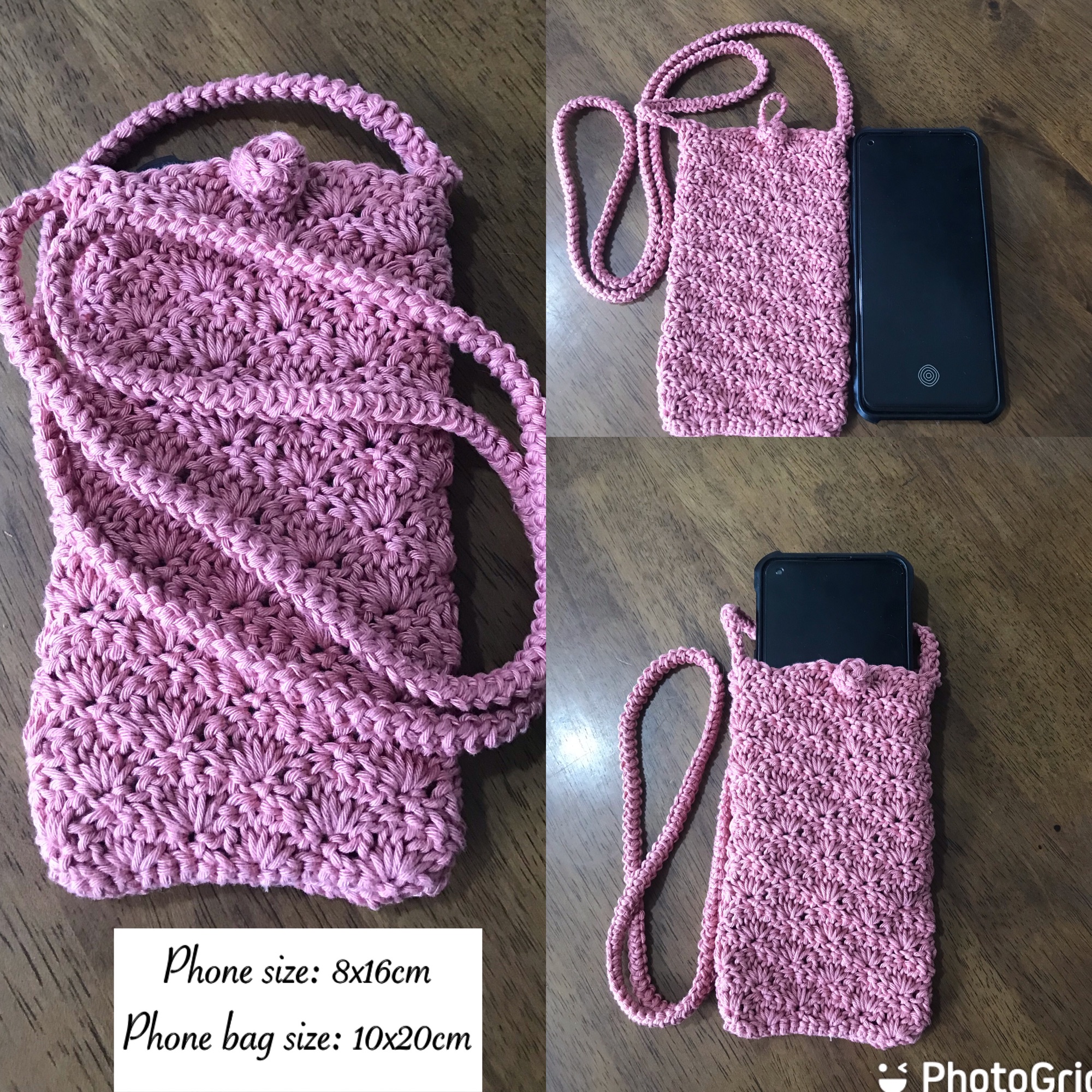 Floral Crochet Mini Bag | Phone Bag | Waterbottle Sling | 3 Styles –  froginasweater