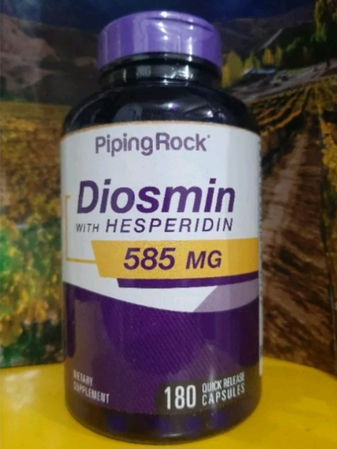 Diosmin with Hesperidin 585mg 180 capsules EXPIRY March 2025 Piping