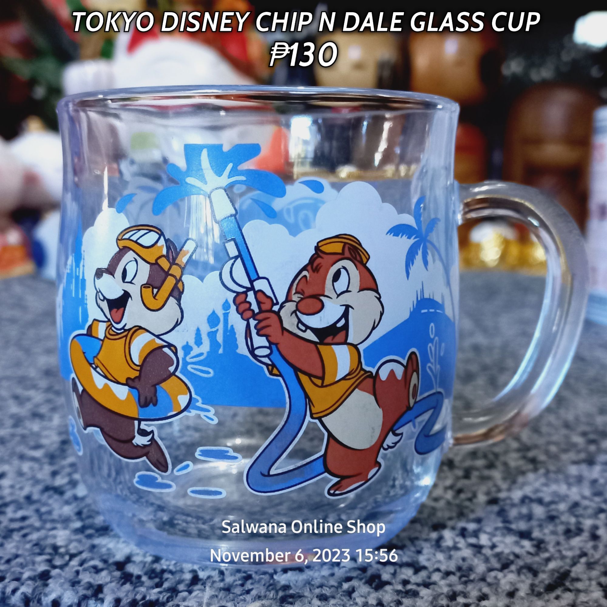 Disney Coffee Mug - Chip 'n Dale - Glass