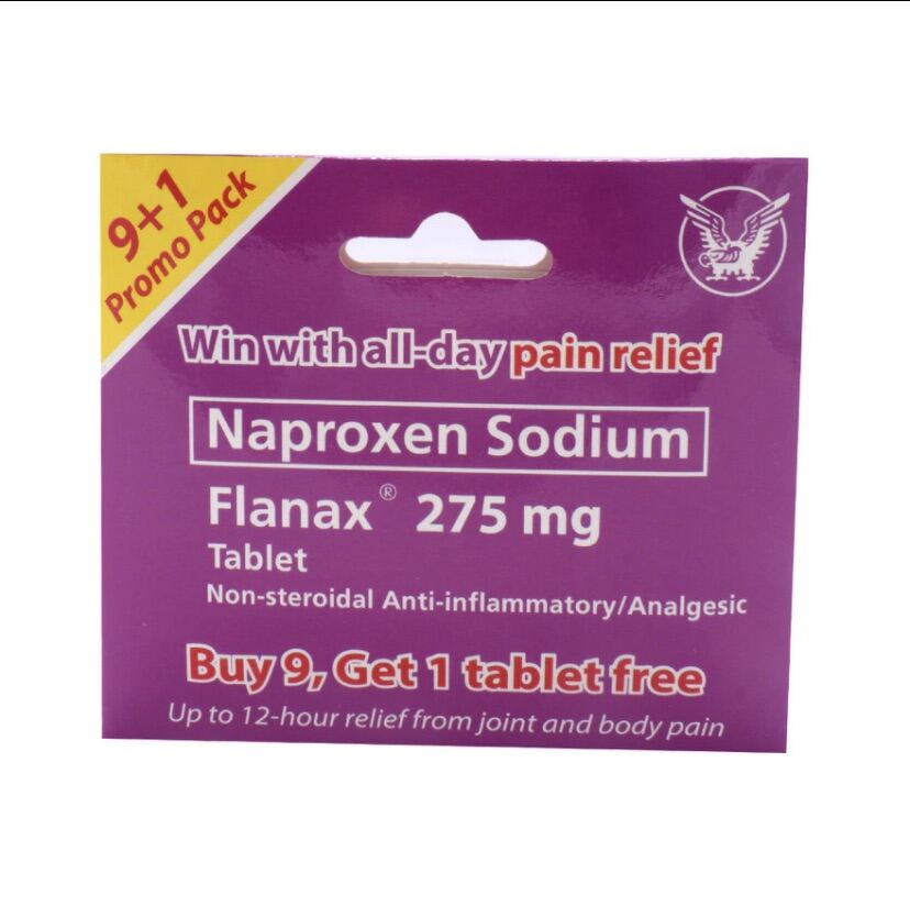 FLANAX Naproxen Sodium 275mg x10tablets Lazada PH