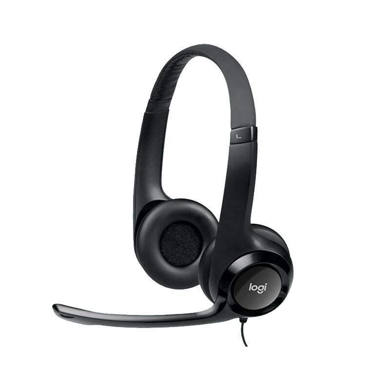 Logitech | Wired Headphones with Noise-Cancelling Microphone Stereo USB Connector