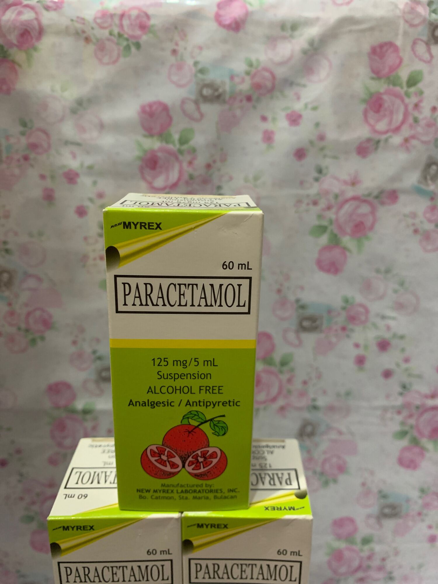 SNJ MED *** PARACETAMOL 125 mg / 5 ml SUSPENSION 60 ml per bottle