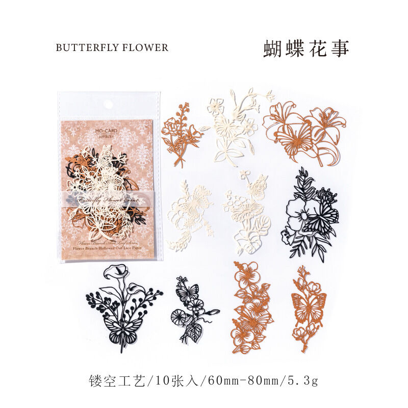 10 pcs leaves theme INS style stickers DIY collage decorative Scrapbooking Material handmade Diary Album Junk Journal Supplies