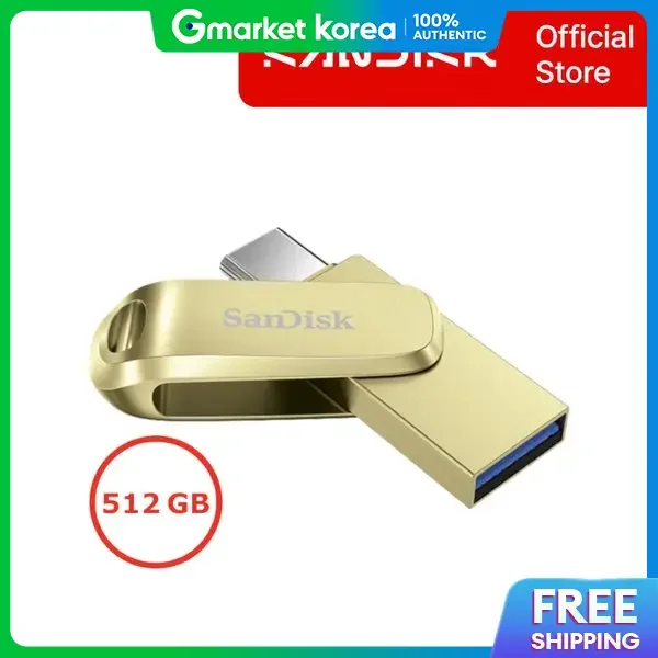 Sandisk Sandisk Ultra Dual Drive Luxe 512GB Usb Flash Drive Gold SDDDC4
