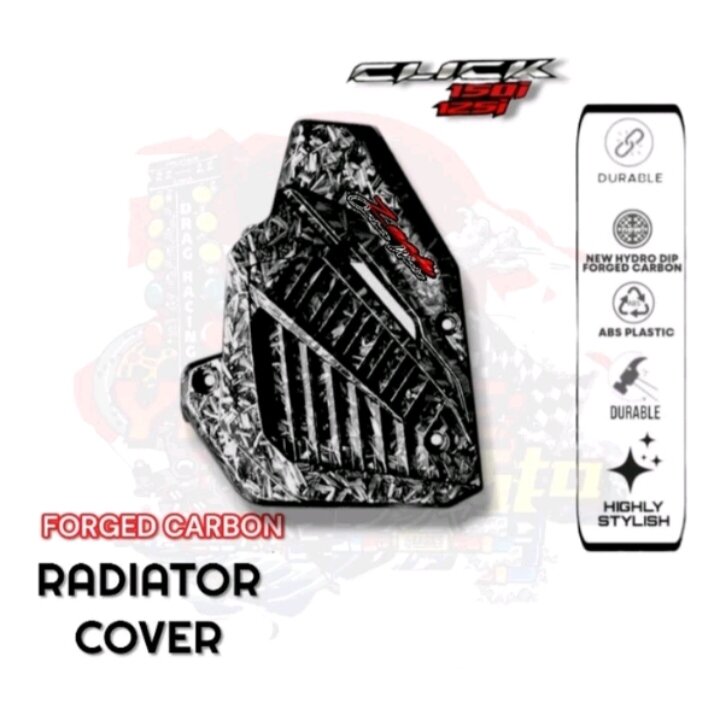 Click V3 Radiator HONDA CLICK V2 AND V3 RADIATOR COVER FORGE CARBON | Lazada PH