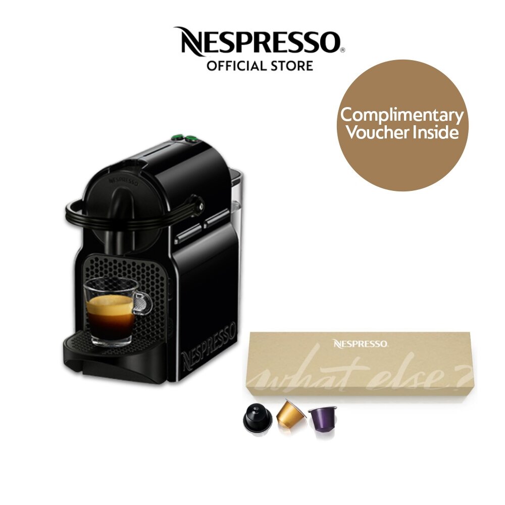 Nespresso® Inissia Coffee Maker - Black + Free Coffee Capsules