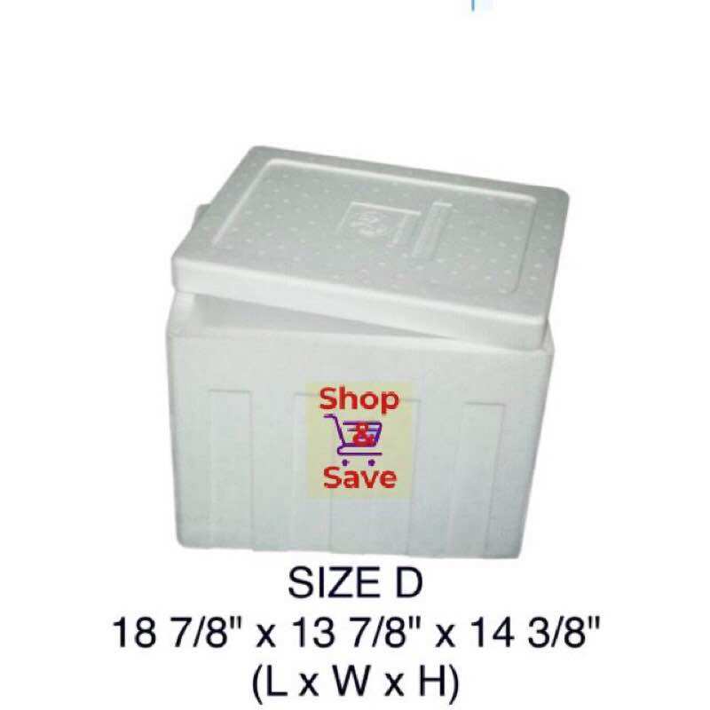 Ice Box Styro Pattern STYRO BOX / SIZE D MODEL / ICE CHEST / ICE BOX / STYROFOAM | Lazada PH