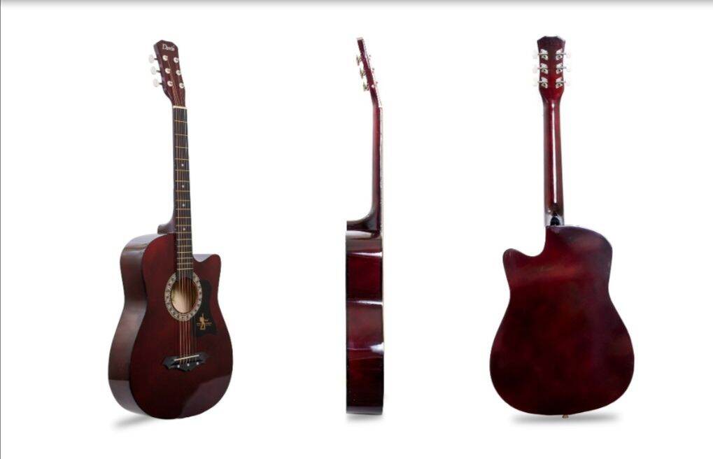 DAVIS ACOUSTIC GUITAR,LOW ACTION,FREE CASE,PICK,STRING SET,CAPO Lazada PH