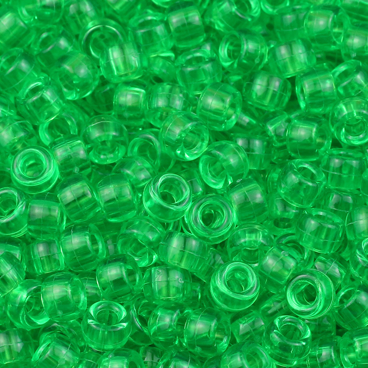 100-400pcs 6*9mm Colorful Transparent Large Hole Pony Beads For Jewelry Making Diy Hair Dirty Braids Bracelet Necklace Wholesale