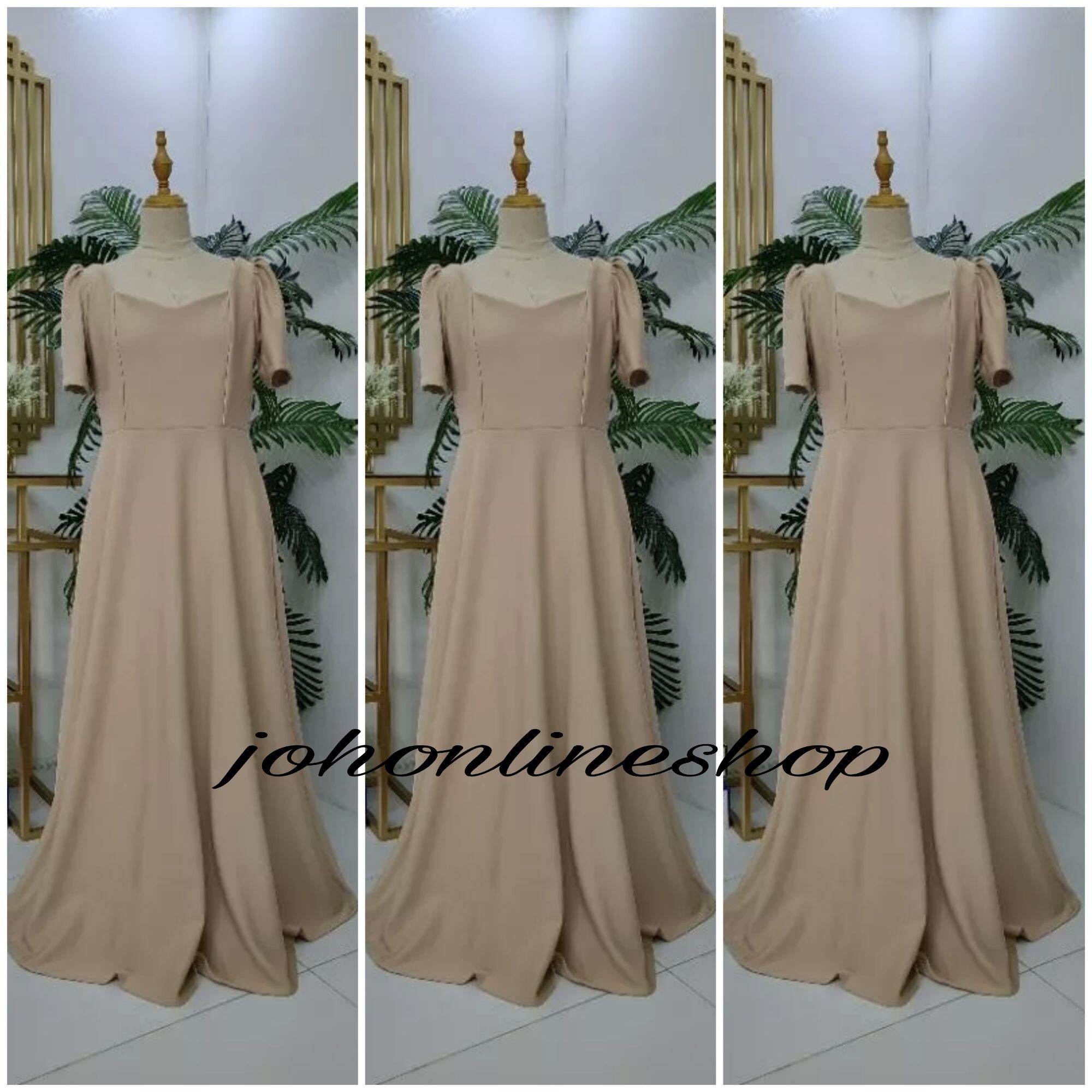 Filipiniana Dress For Women Modern Beige - Graduation Pictorial & Barong  Ladies Ombre Vneck | Lazada Philippines