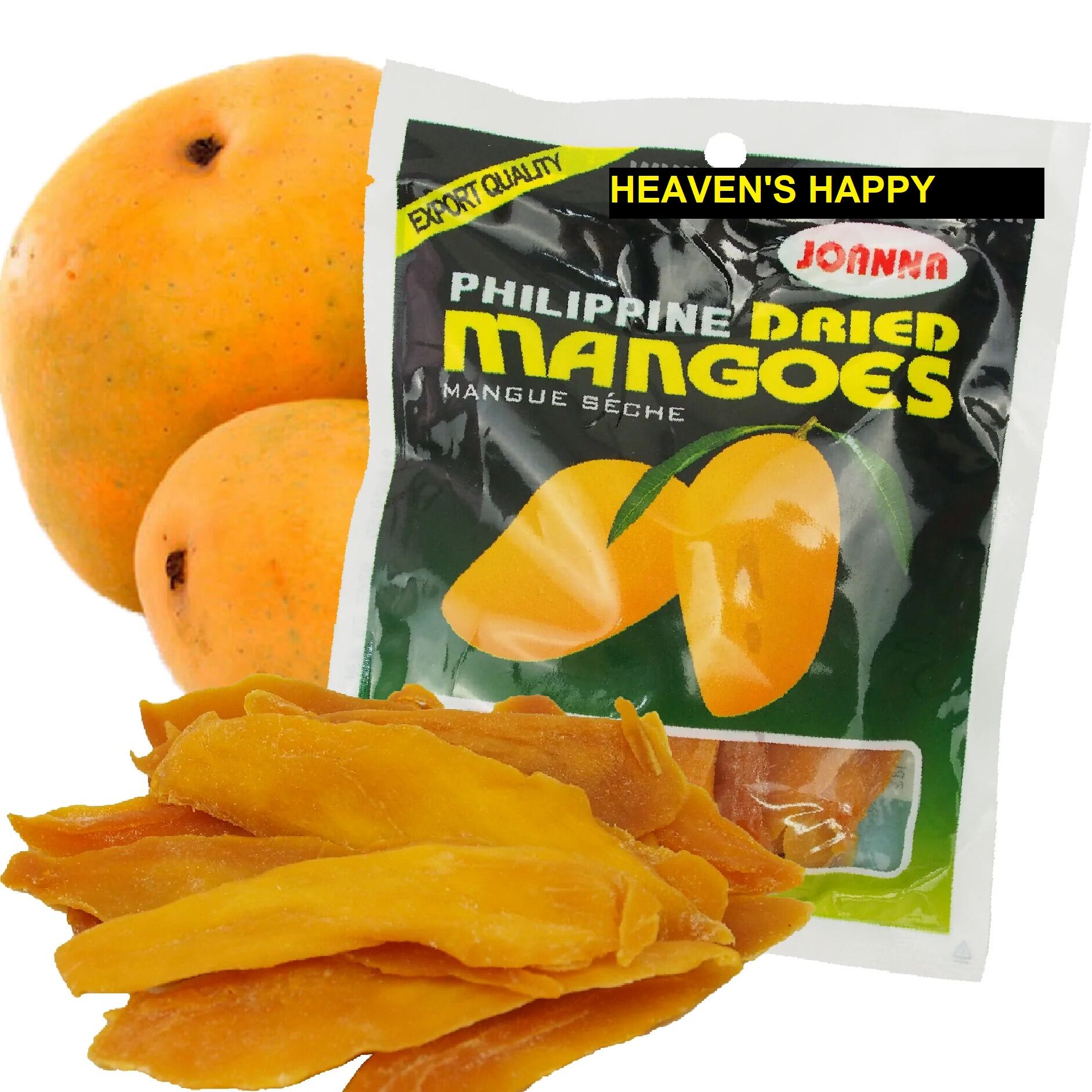 Joanna Philippines Dried Mangoes 1PACK x 100g, Mango Slices, Cebu Dried