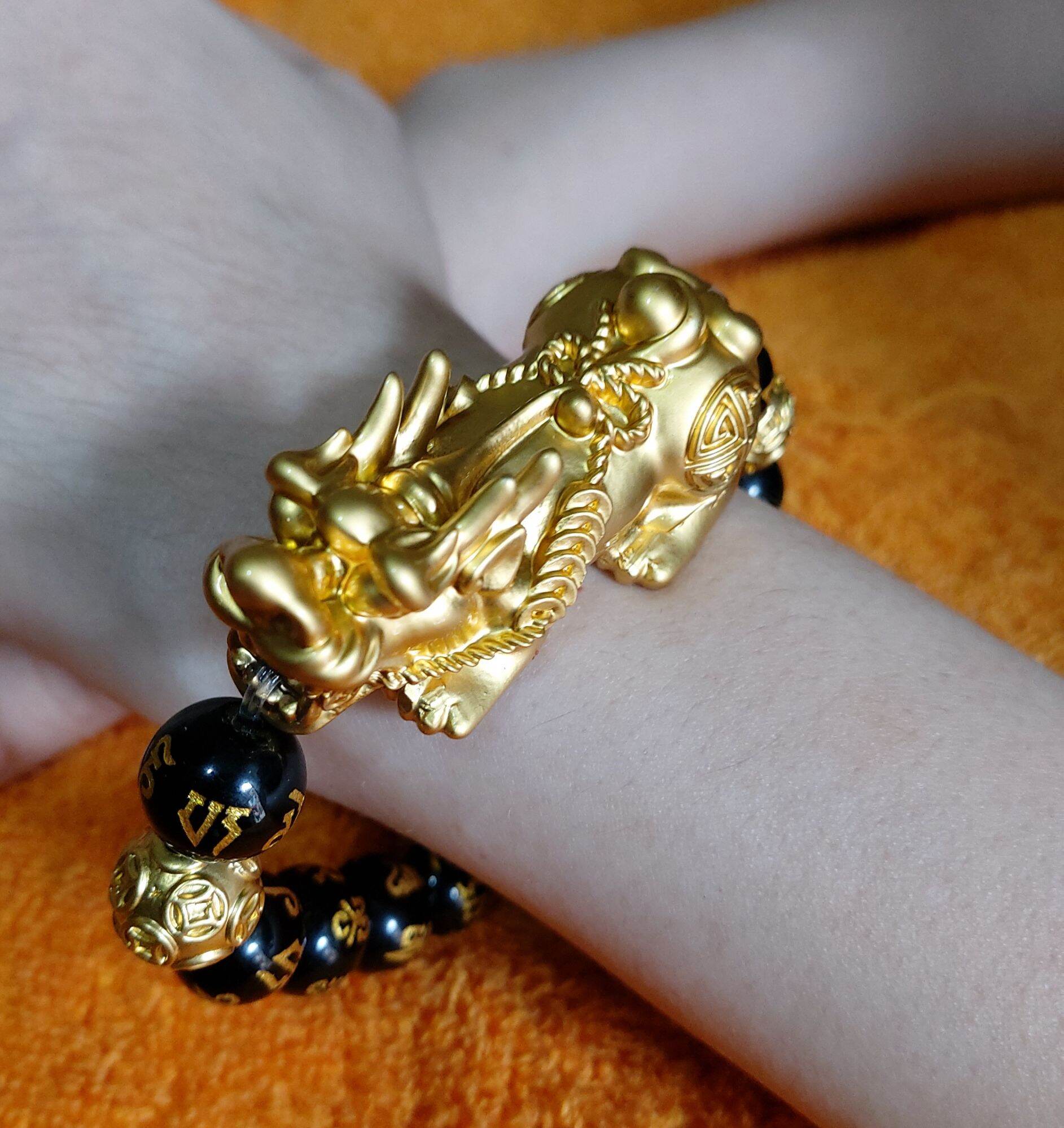 アクセサリー K24 GOLD PIYAO BRACELET(BIG PIYAO) 24K Real Gold Pixiu Bracelet Real Feng Shui Bracelet 24K
