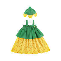 YOEHYAUL | Fruit Print Halter Layered Cute Breathable Dress