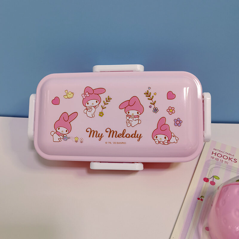 Sanrio Lunch Box MINISO Bento Lunch Box with Lid Office Worker Girl