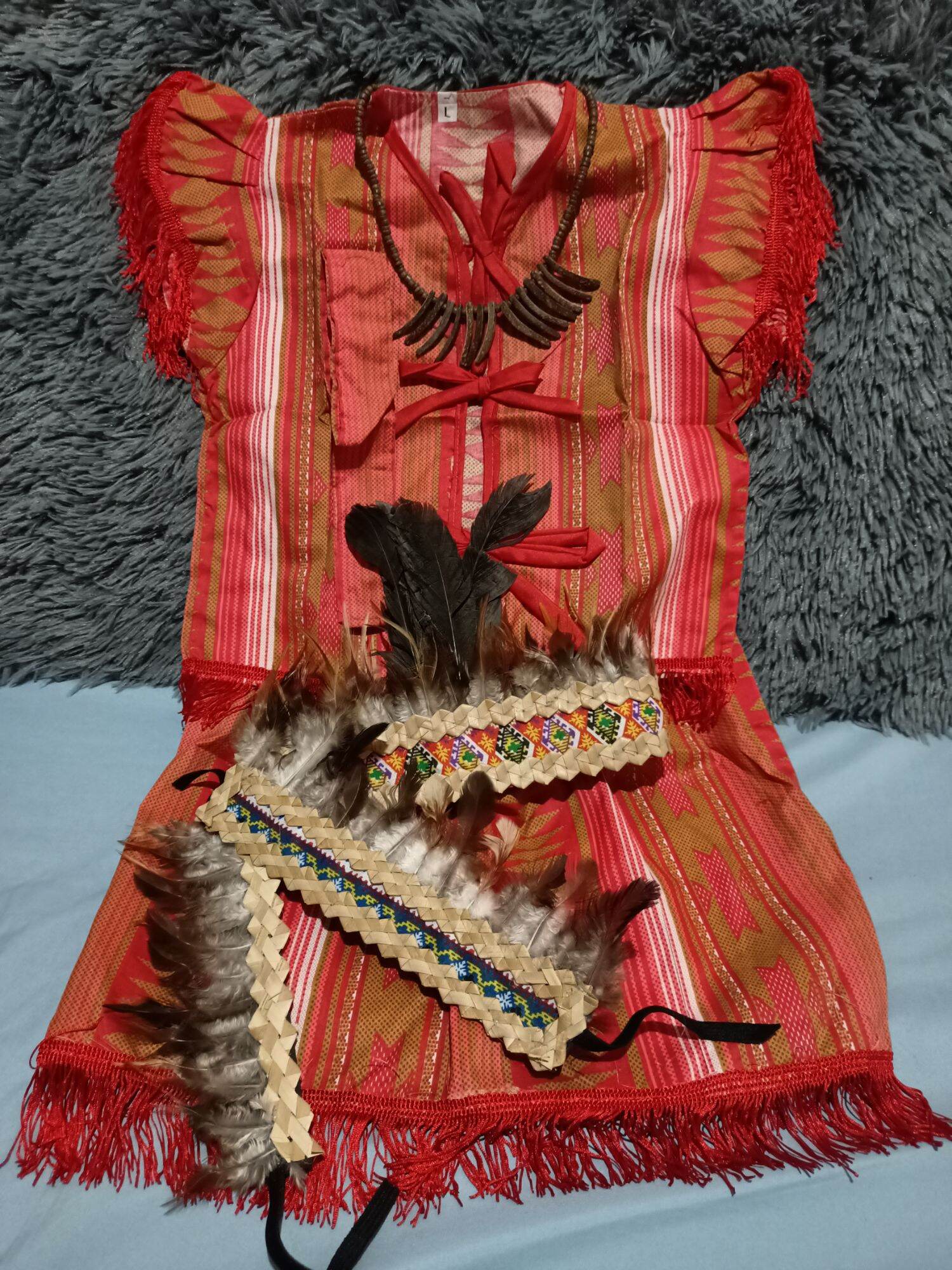 Igorot Costume With Accessories For Girls Nursery TO Grade 6